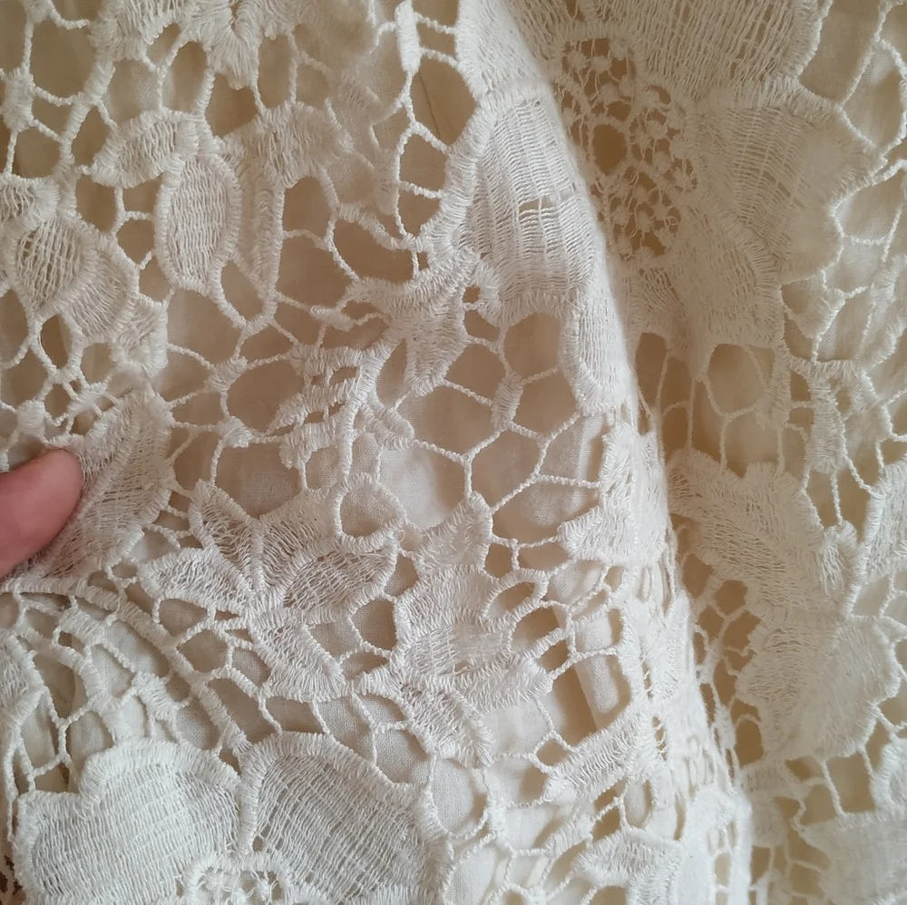 ZARA crochet lace open back sheath dress - Picture 12 of 17